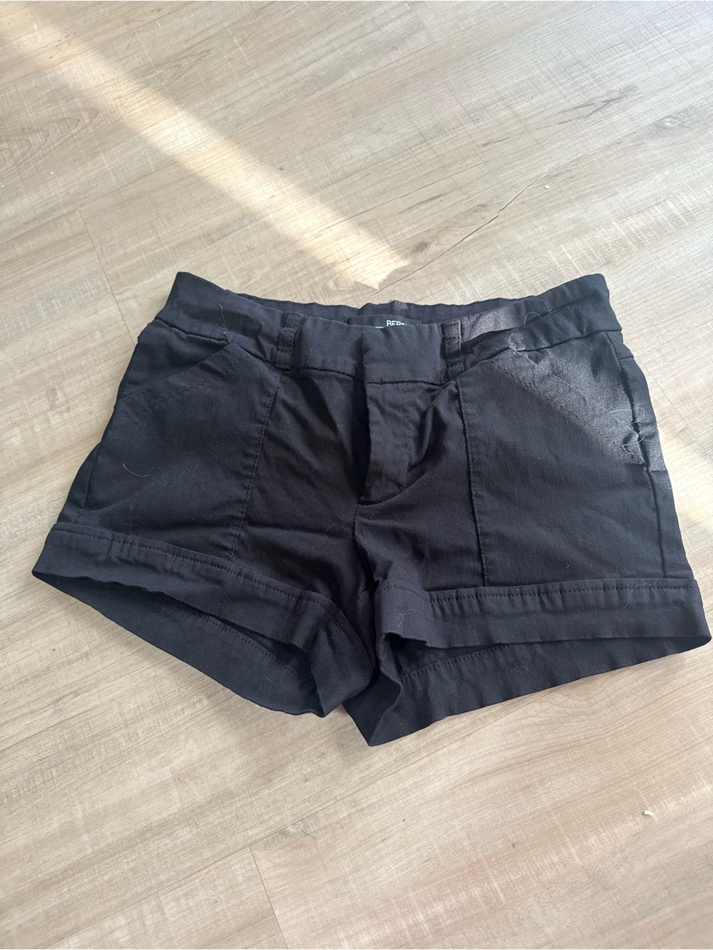 BeBop Black Cuffed Women's Shorts
